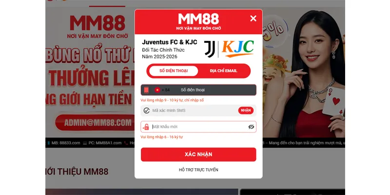 Đổi Mật Khẩu MM88 – Hướng Dẫn Từ A-Z Cho Mọi Thành Viên 7 Lấy lại mật khẩu MM88 qua email và số điện thoại – Hỗ trợ khôi phục tài khoản 24/7.